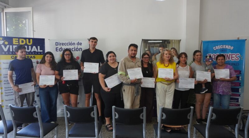 Entrega de certificados por capacitaciones virtuales