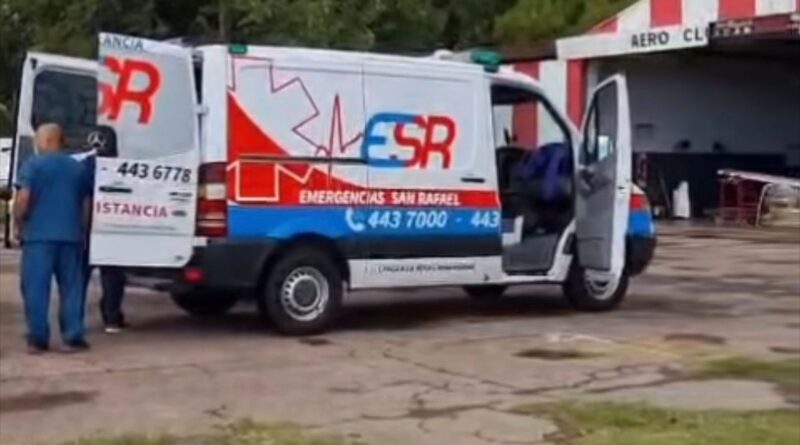 Operativo para trasladar a una mujer que sufrió la amputación de su mano en un accidente laboral