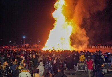 Con la tradicional quema de la fogata culminaron los festejos patronales de San Pedro del Atuel